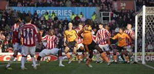 Images Dated 12th December 2009: Stoke City vs Wigan: Clash at the Britannia (December 12, 2009)