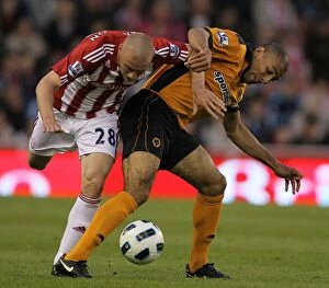 Images Dated 26th April 2011: Stoke City vs. Wolverhampton Wanderers: A Battle at Bet365 Stadium - April 26, 2011