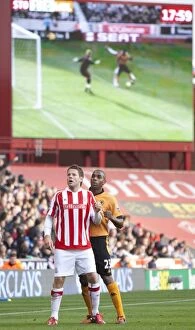 Images Dated 31st October 2009: Stoke City vs. Wolves: Clash of the Potters and Old Gold, October 31, 2009