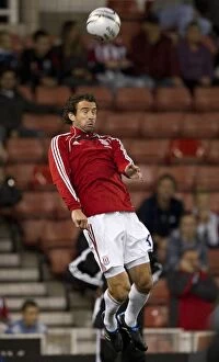 Stoke City v Fulham Collection: Stoke City's 2-0 Carling Cup Victory over Fulham: Higginbotham