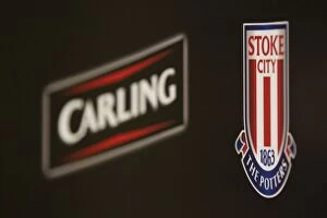 Stoke City v Fulham Collection: Stoke City's Double Threat: Higginbotham and Jones Secure 2-0 Carling Cup Triumph Over Fulham
