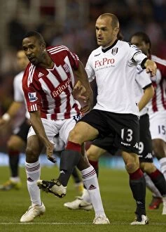 Stoke City v Fulham Collection: Stoke City's Historic 2-0 Carling Cup Triumph Over Fulham (September 21, 2010)