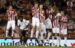 Stoke City v Fulham Collection: Stoke City's Historic 2-0 Carling Cup Triumph Over Fulham (September 21, 2010)