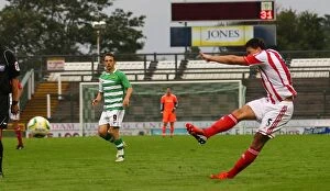 Yeovil Town v Stoke City Collection: Stoke City's Triumph: Overpowering Yeovil Town on August 7, 2012