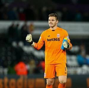 Swansea City v Stoke City Collection: Swansea City vs Stoke City: Clash of the Championship Contenders (19th October 2015)
