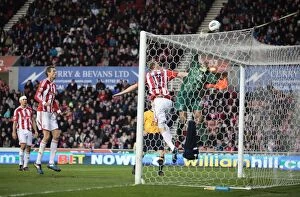 Images Dated 1st May 2012: Tense Clash at Bet365 Stadium: Stoke City vs Everton (May 1, 2012)