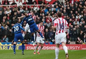 Stoke City v Manchester United Collection: Titanic Battle: Stoke City vs Manchester United, April 14, 2013