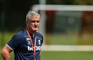 Images Dated 18th July 2014: Unyielding Determination: Stoke City FC's Pre-Season Training Gear-Up for the 2014-2015 Season