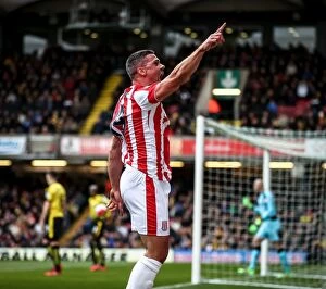 Watford v Stoke City Collection: Watford vs Stoke City: Clash of the Championship Titans (19th March 2016)