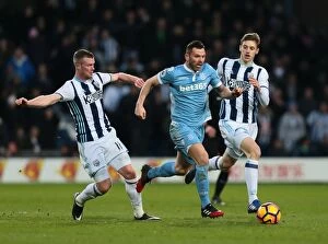 Images Dated 4th February 2017: WBA vs Stoke City: A Battle at The Hawthorns - 4th February 2017